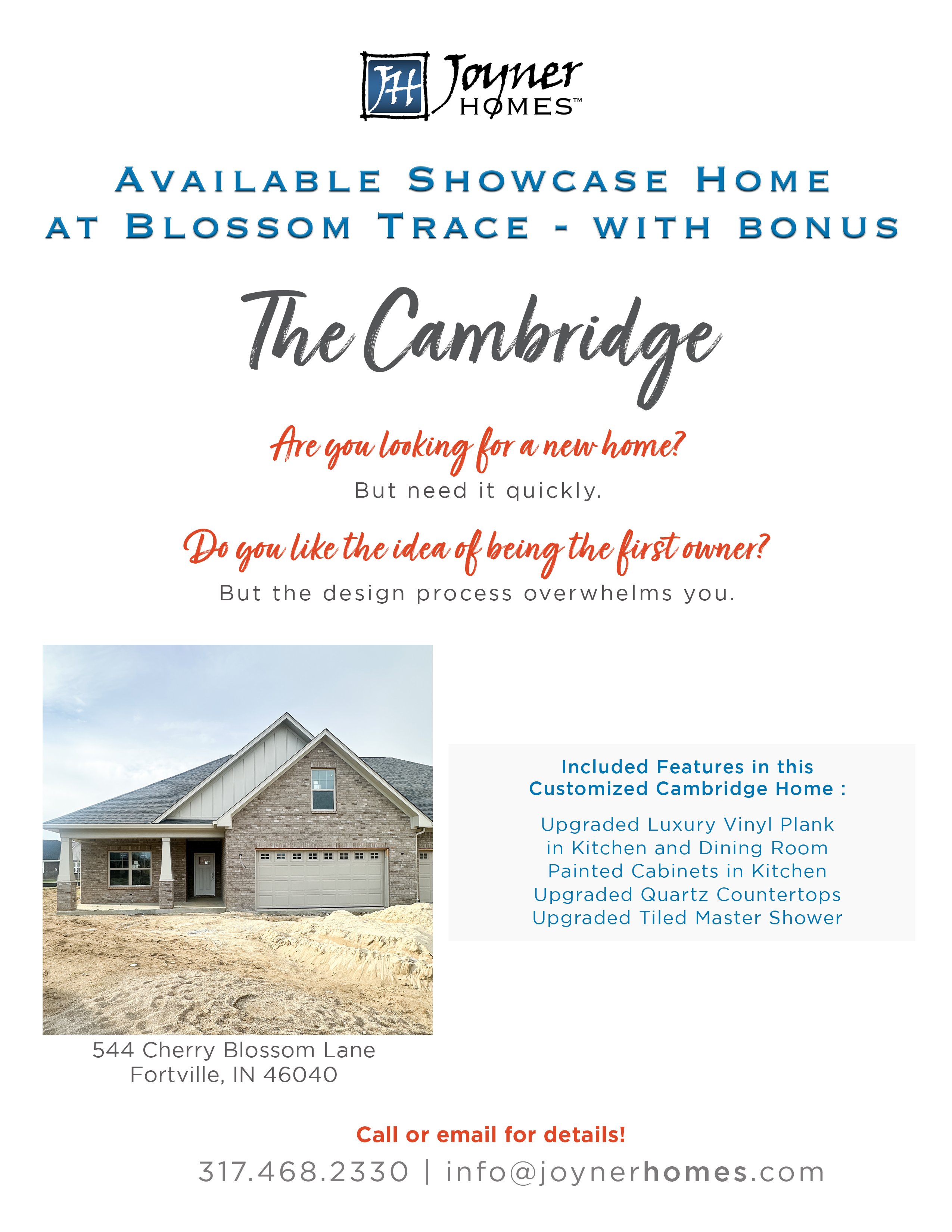 Home for Sale at Blossom Trace in Fortville, Indiana bonus room